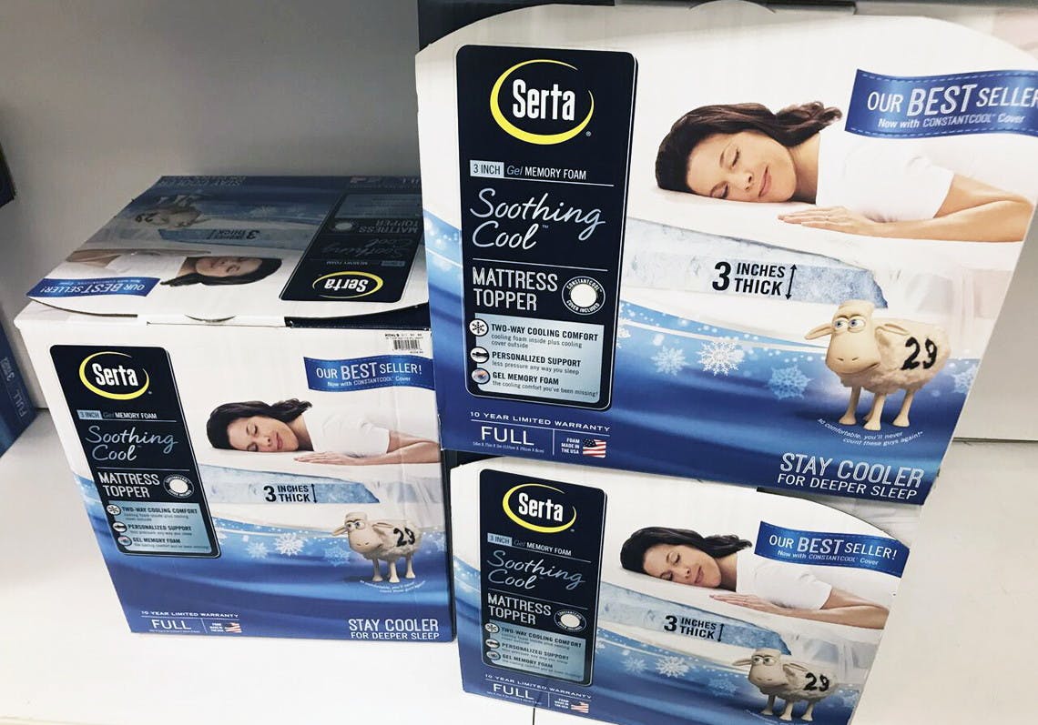 serta soothing cool 3 inch mattress toopper