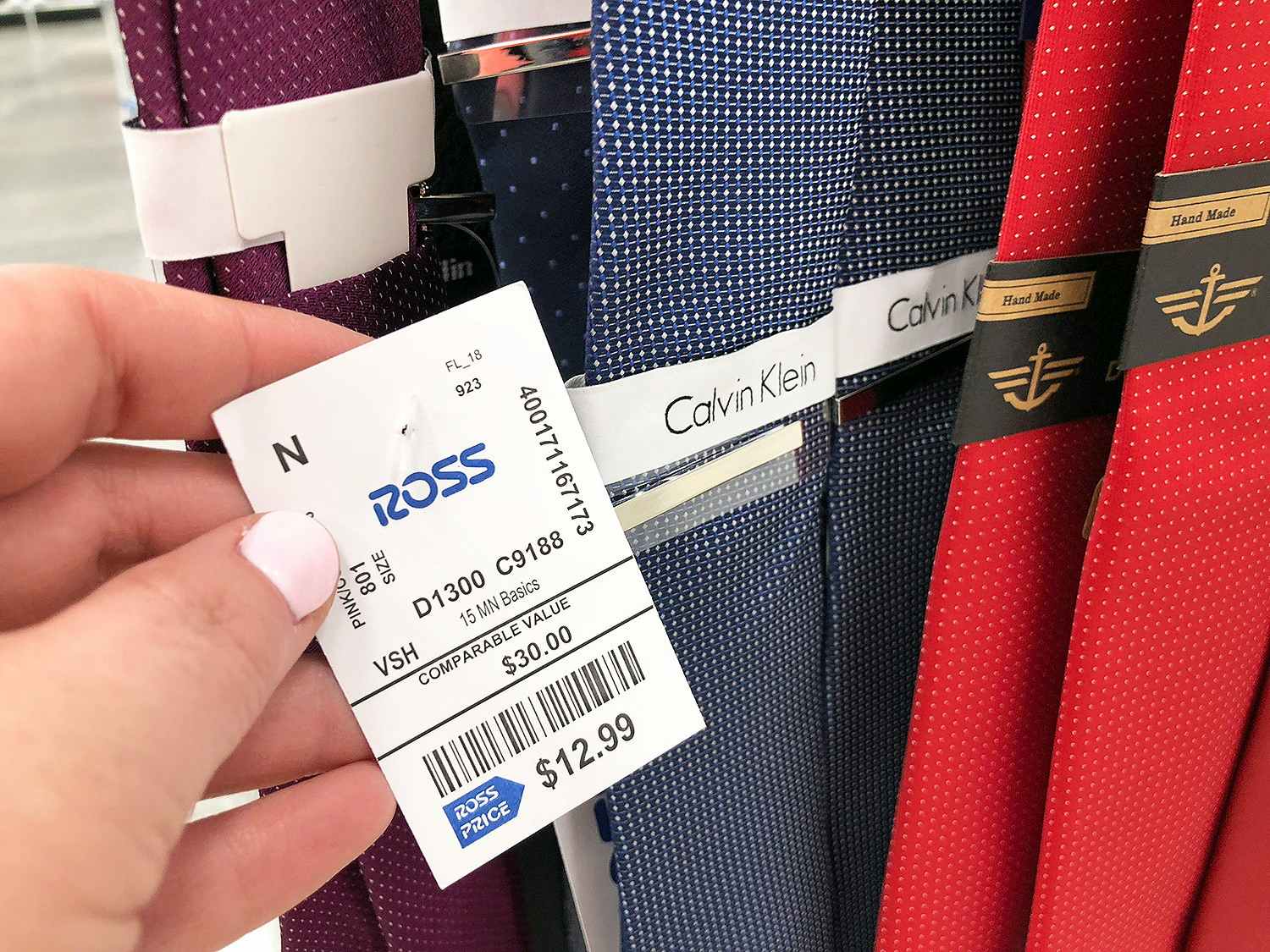 Calvin Klein ties at Ross for $7 under Nordstrom Rack or Amazon retail price.