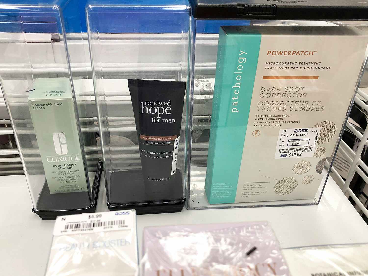 Clinique and Patchology products cheaper at Ross than Sephora and Ulta