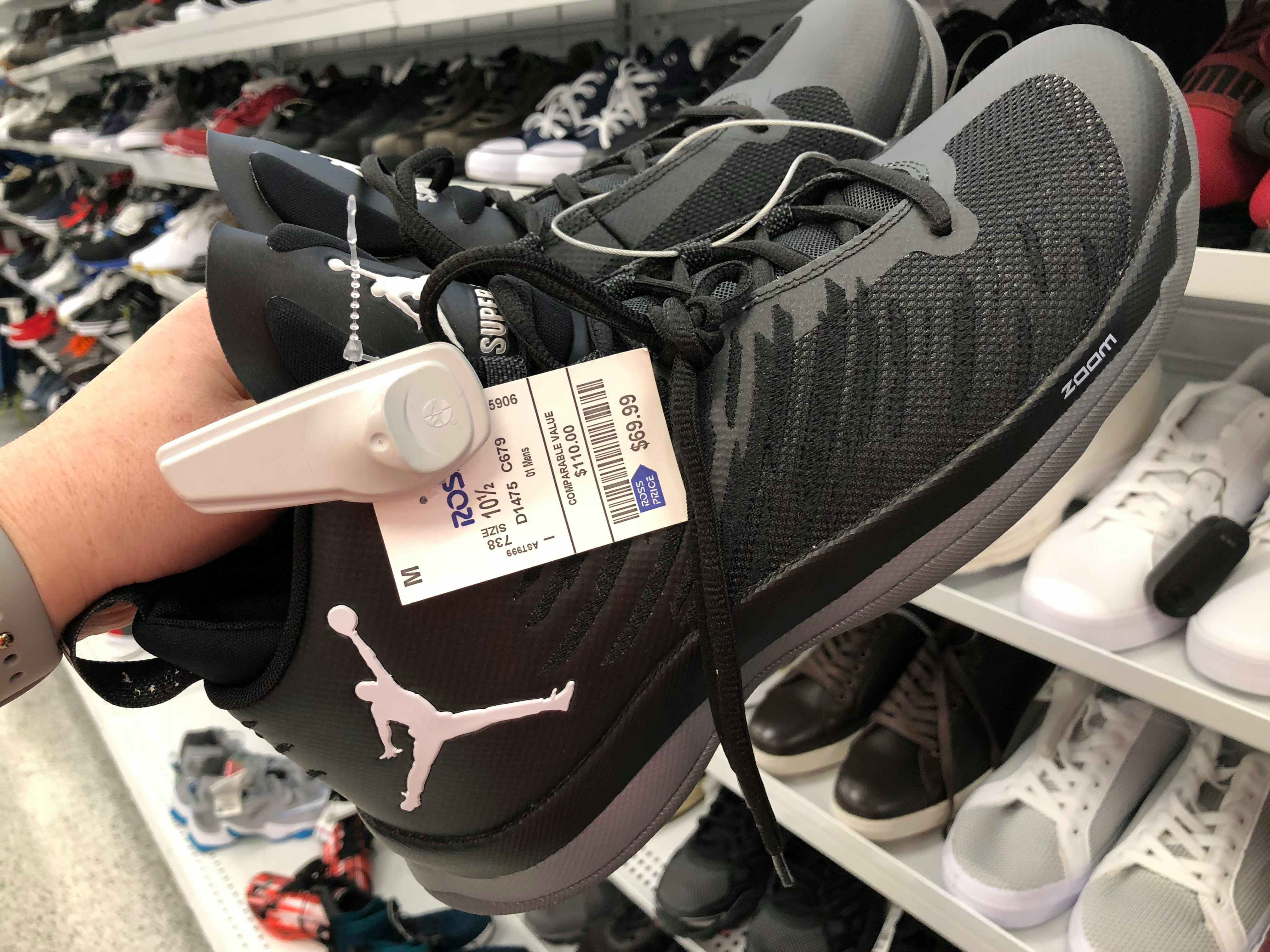 Nike Air Jordans for $69.99 at Ross. Retail price starts at $110.