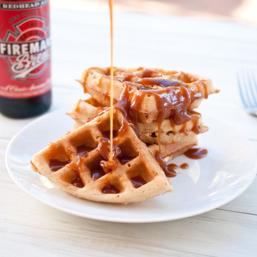 Make fluffy waffles with beer.