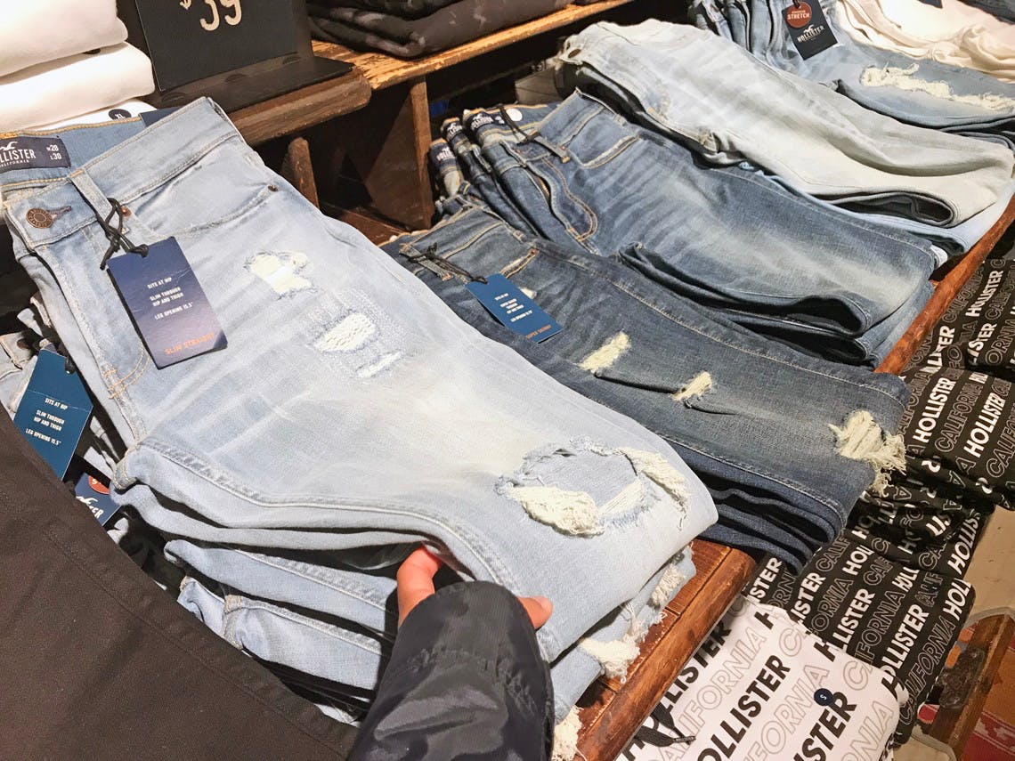 hollister jeans sale in store