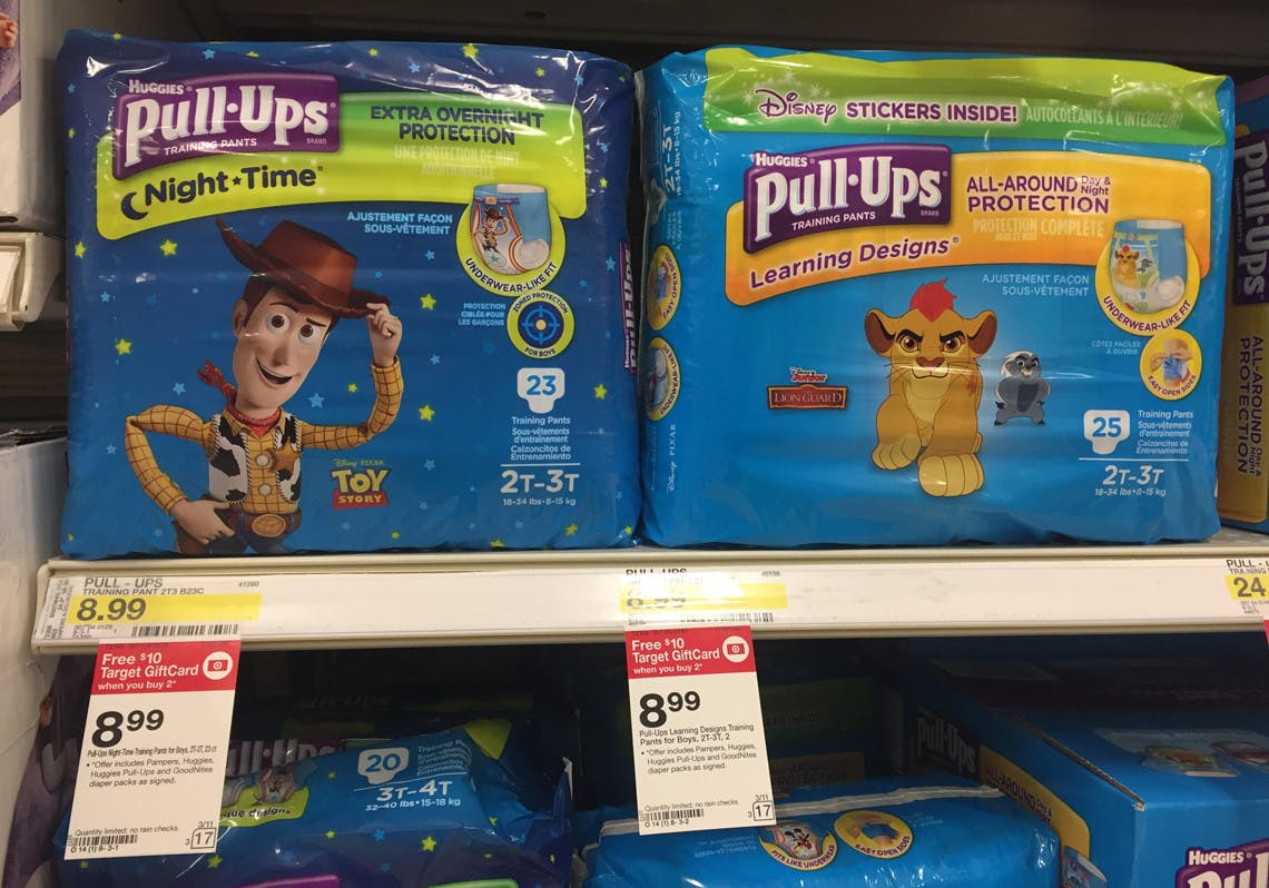 Huggies Pull-Ups Jumbo Packs, Only $1 