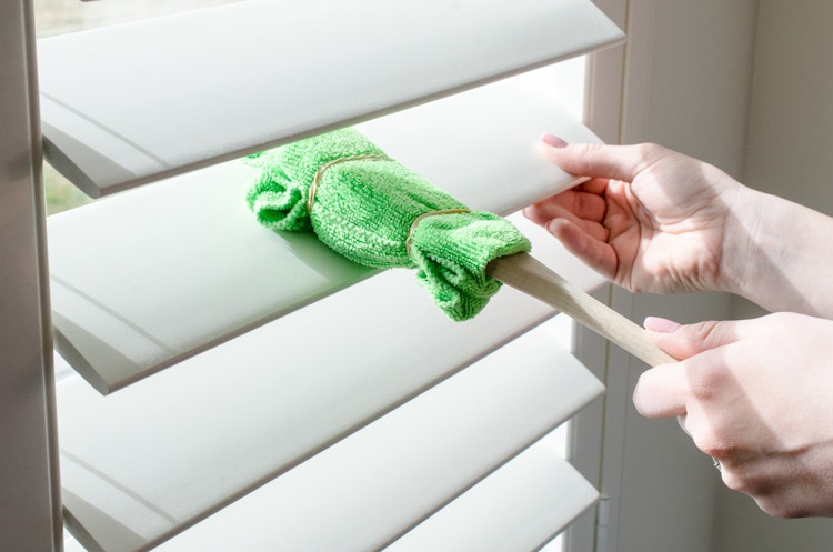 Clean blinds.