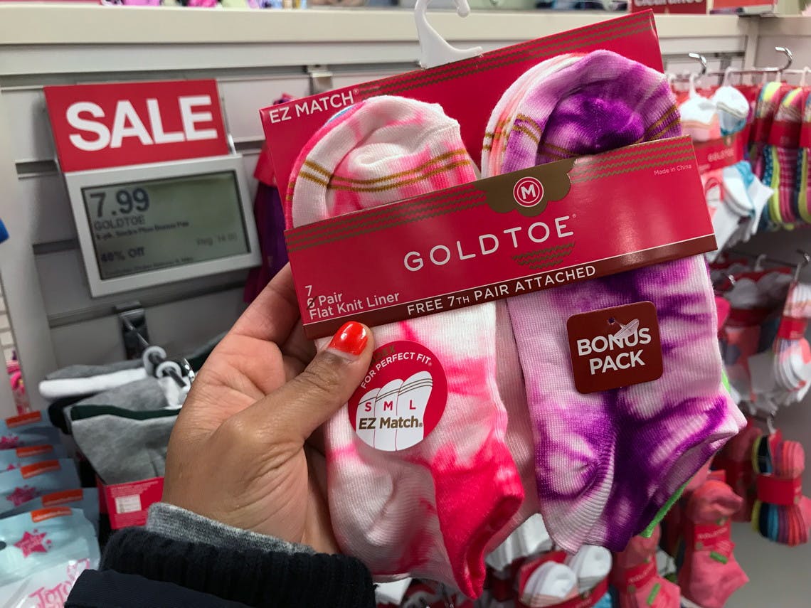 Girls' Gold Toe Socks 6Packs, as Low as 5.25 (Only 0.88