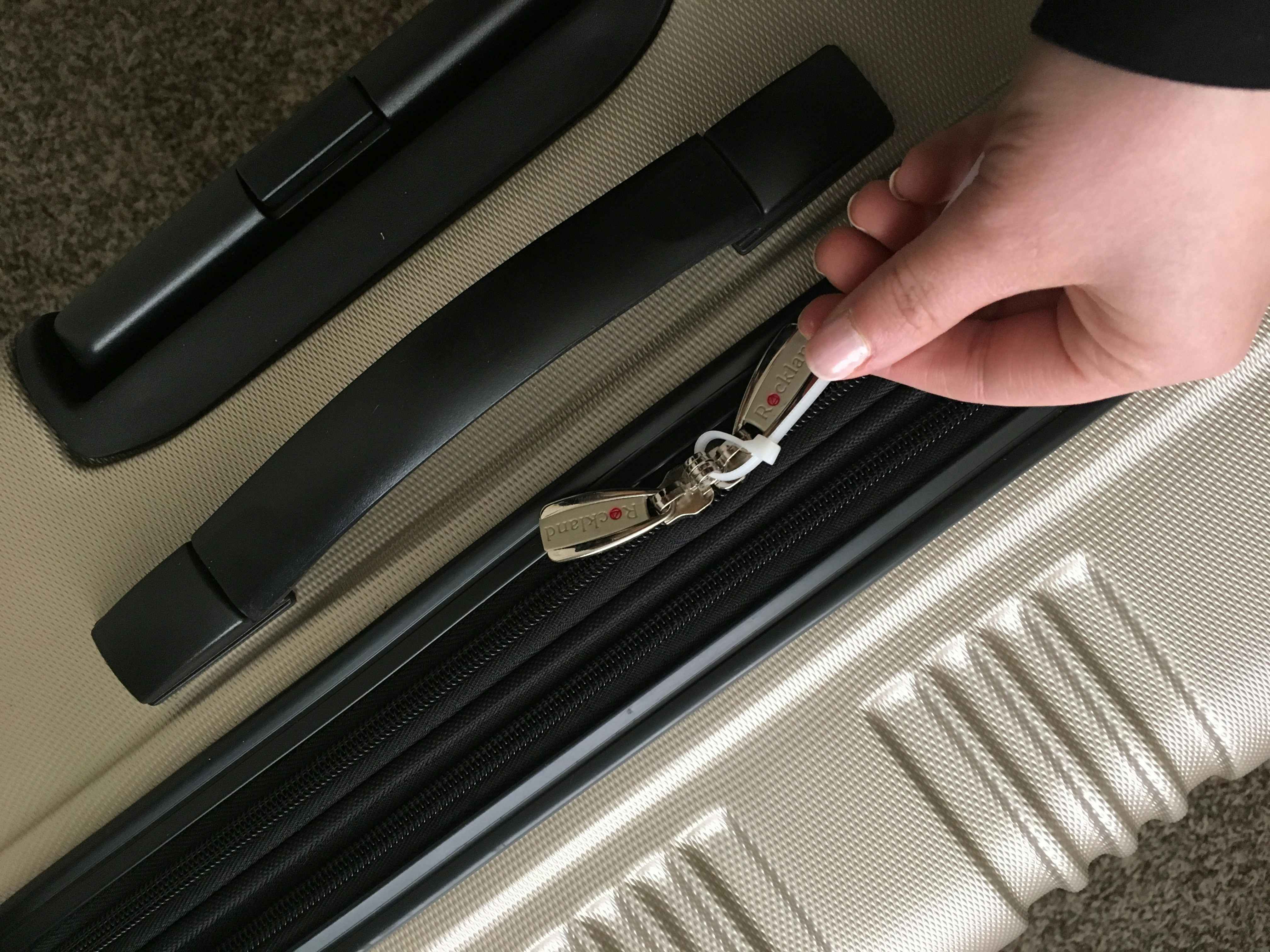 Lock and secure your suitcase while traveling.