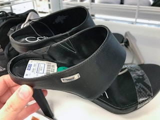 Black Calvin Klein heals at Ross
