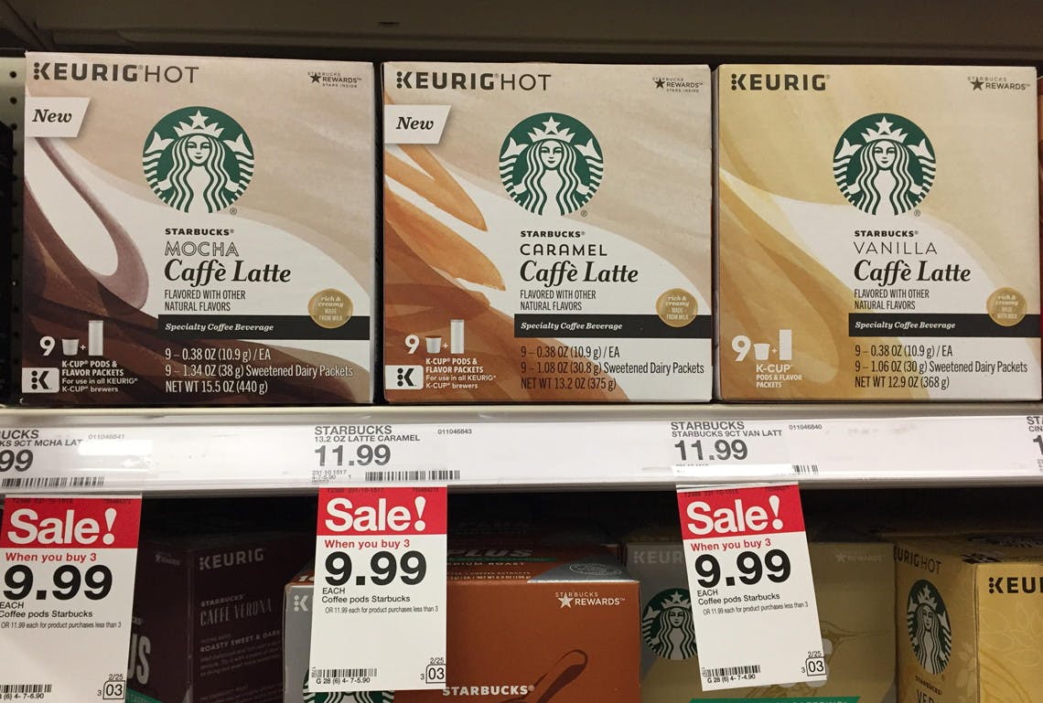 LimitedTime Offers! Starbucks Caffé Latte KCup Pods, 7.16 at Target