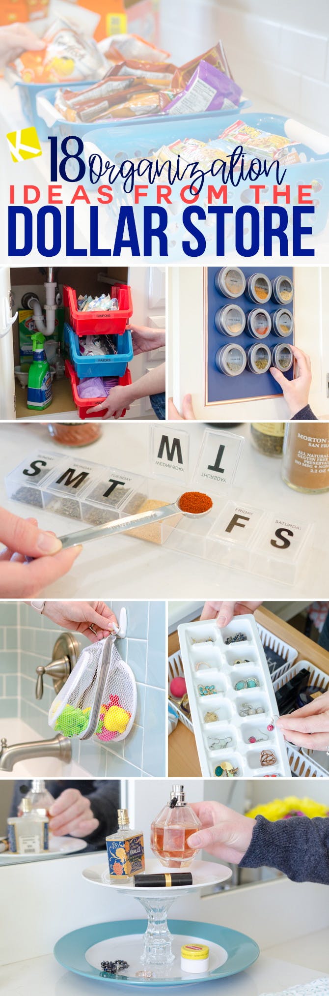 18 Jaw-Dropping Organization Ideas from the Dollar Store