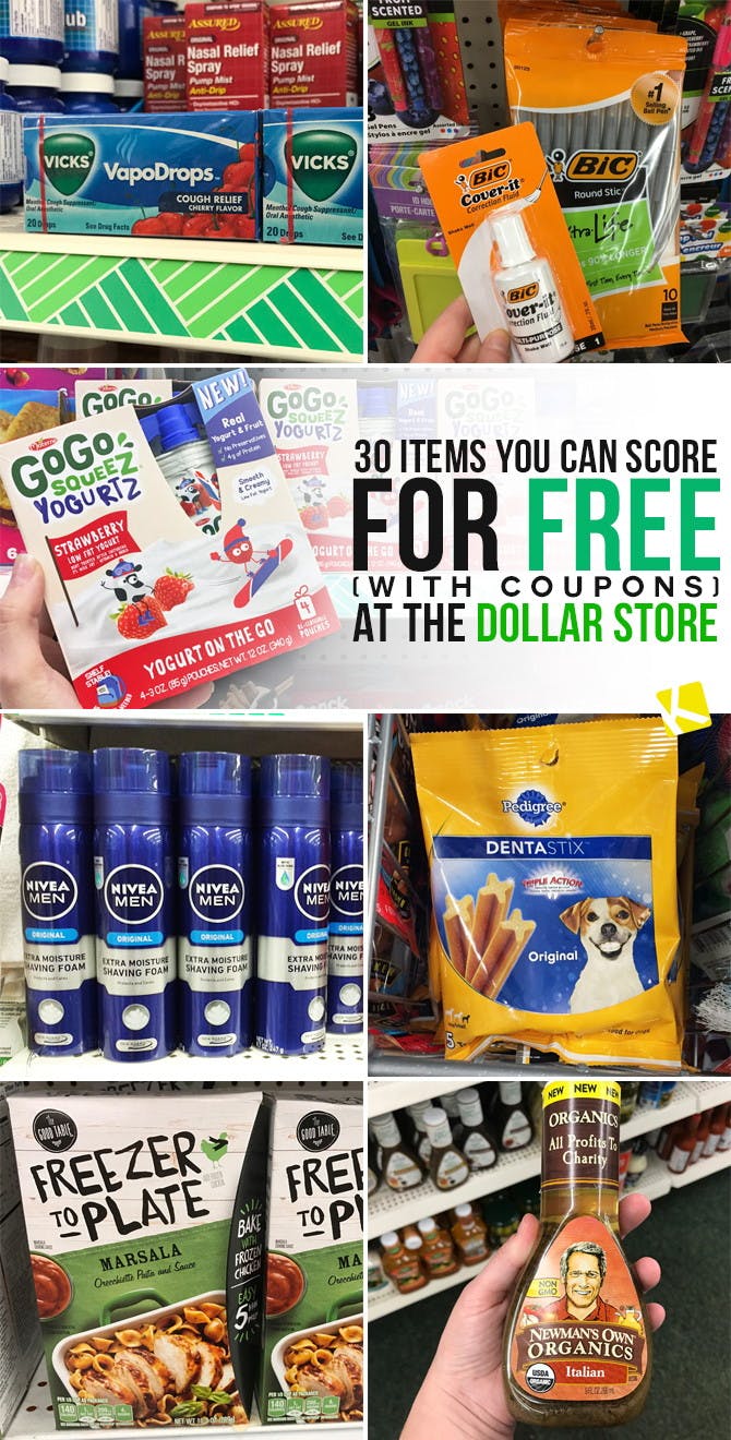 30 Items You Can Score for Free (with Coupons) at the Dollar Store