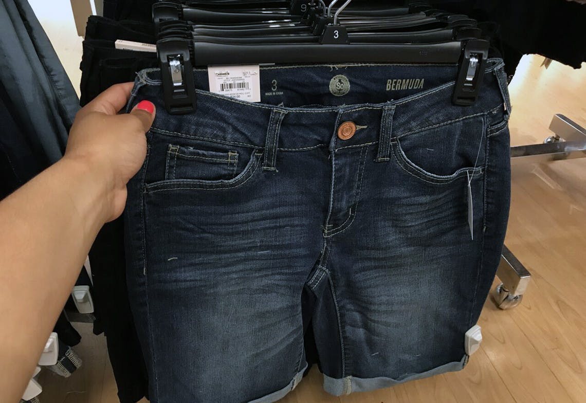 kohls jean shorts