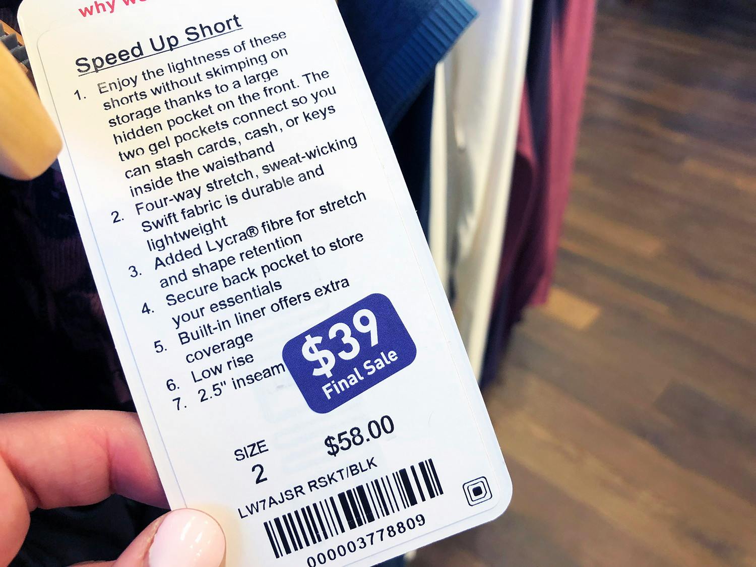 Cheapest thing to buy at lululemon Clearance