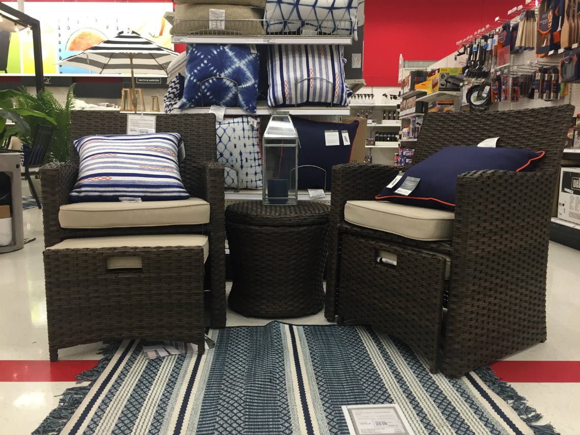 target small space patio furniture