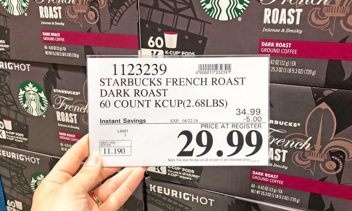 Starbucks 60-Count K-Cups, Only $29.99 at Costco! - The Krazy Coupon Lady