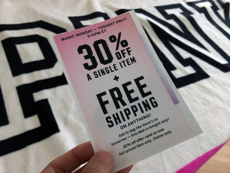 free shipping on victorias secret