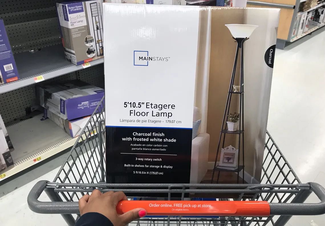 Walmart Com Mainstays 69 Etagere Floor Lamp Only 24 92 The Krazy Coupon Lady