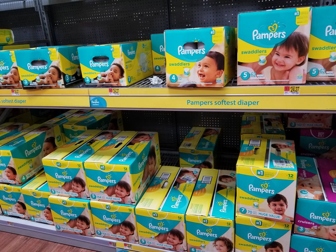 pampers diapers walmart