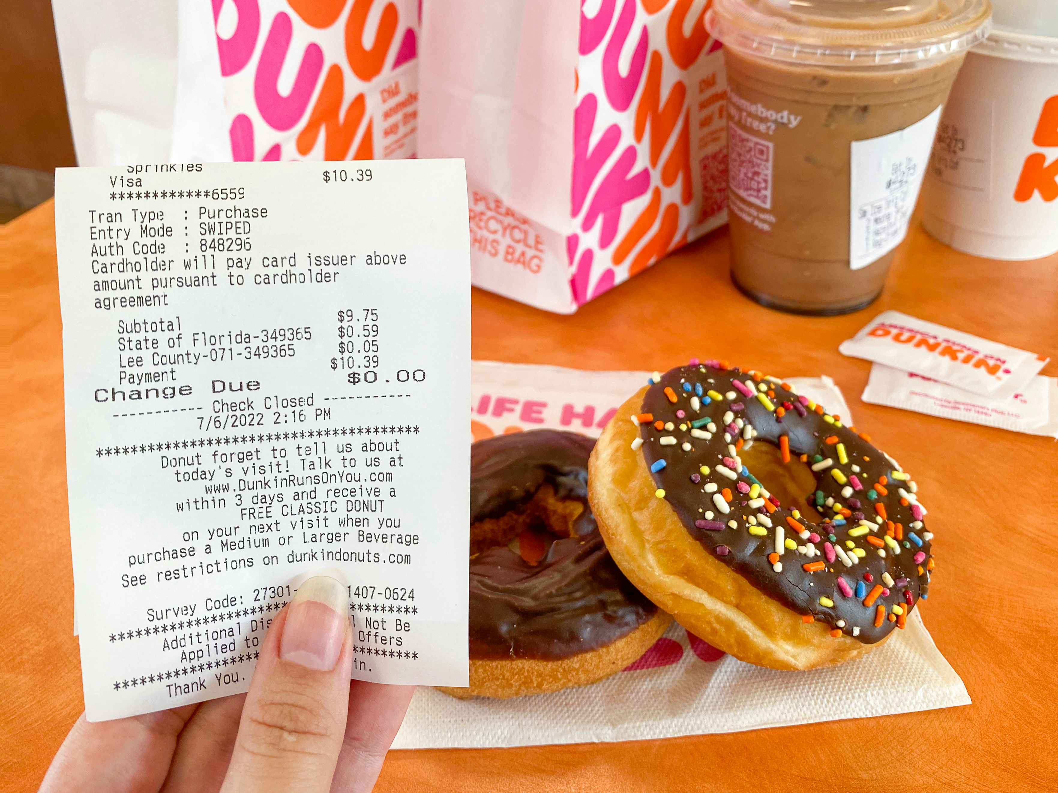 Dunkin' offers free iced coffee, but here's why you can't get it 