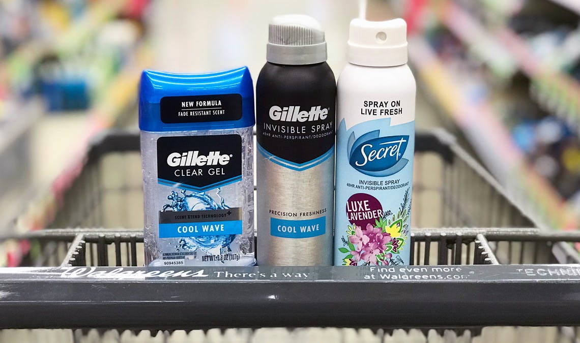 Gillette & Secret Deodorant, as Low as 1.31 at Walgreens! The Krazy