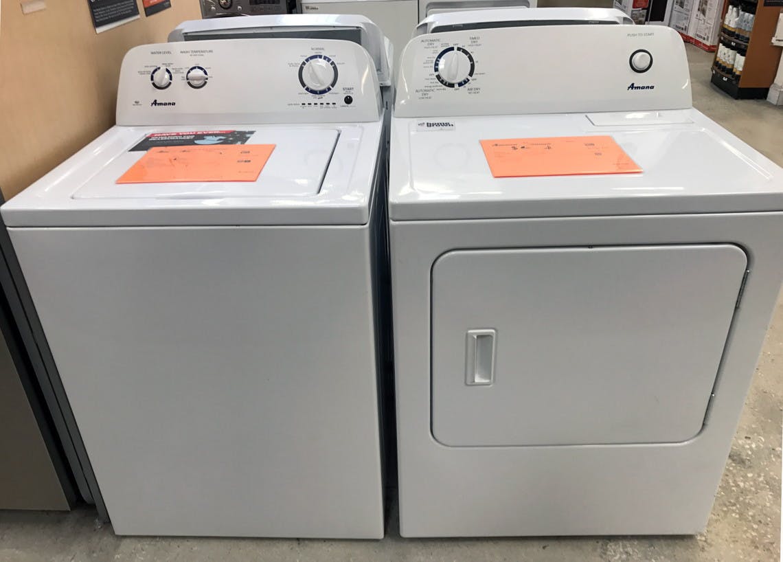 amana washer and dryer home depot