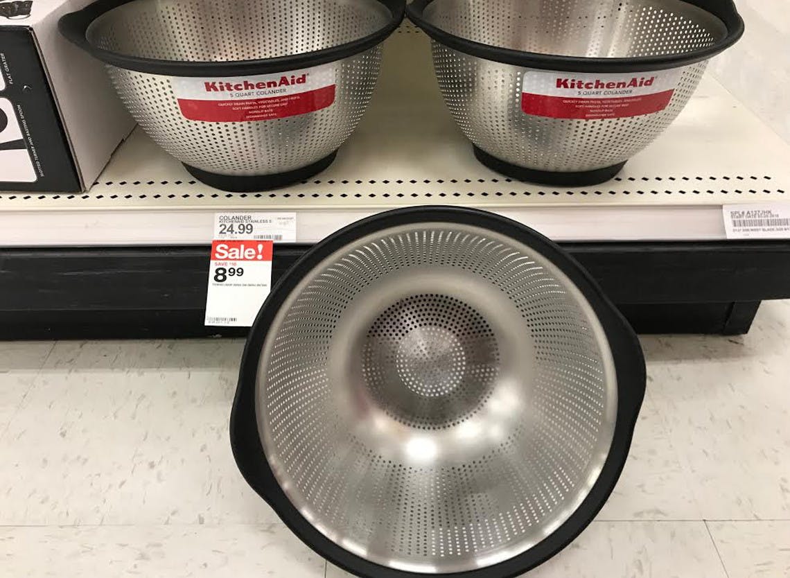 stainless steel colander target