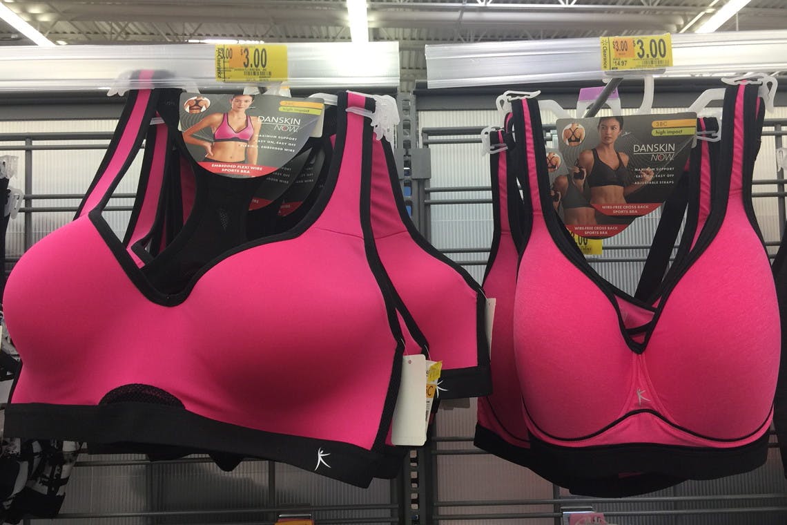 walmart sports bras in store