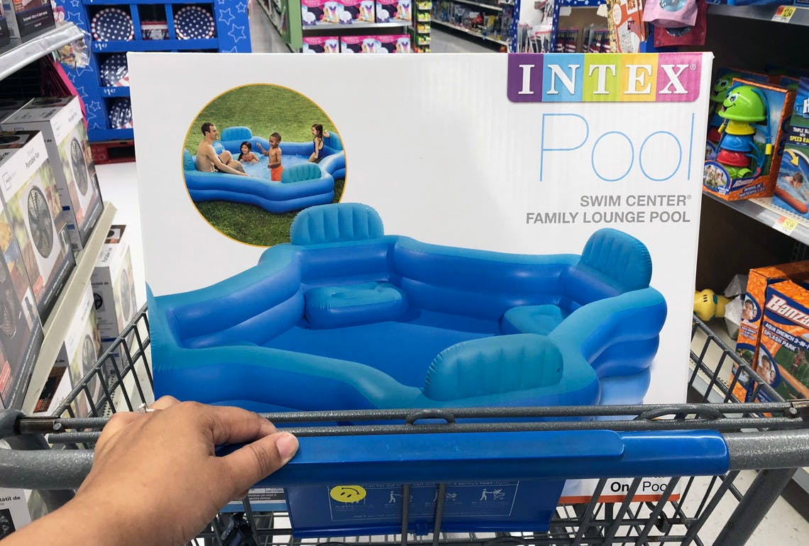 intex inflatable lounge pool