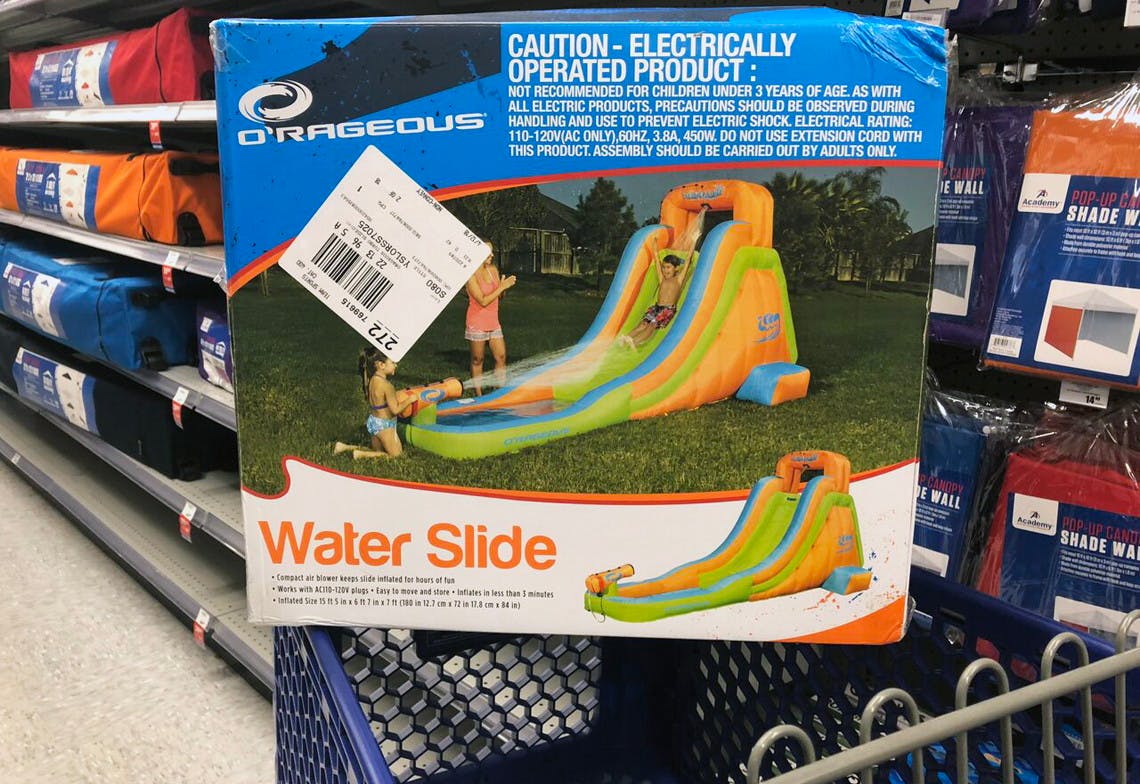 inflatable water slide academy