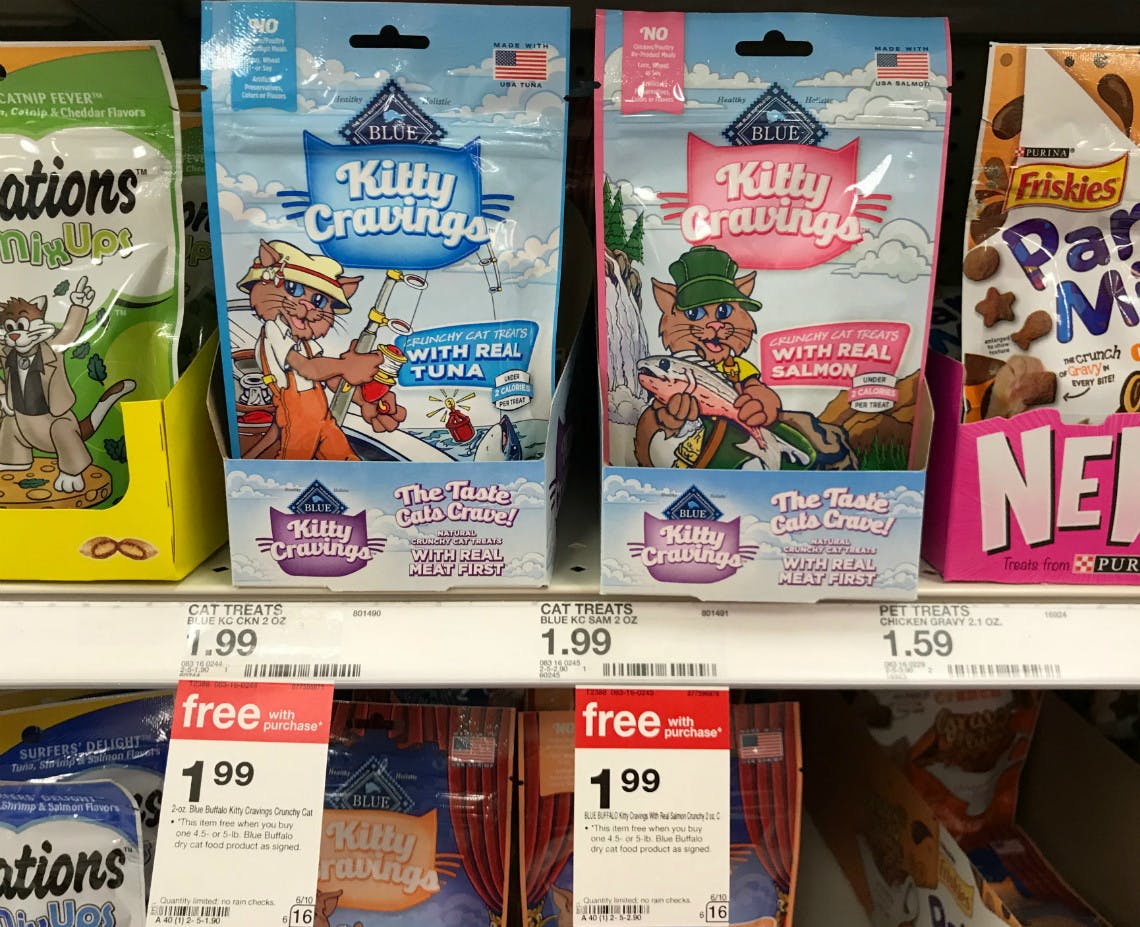 Blue Buffalo Cat Treats, Only 0.50 at Target! The Krazy Coupon Lady