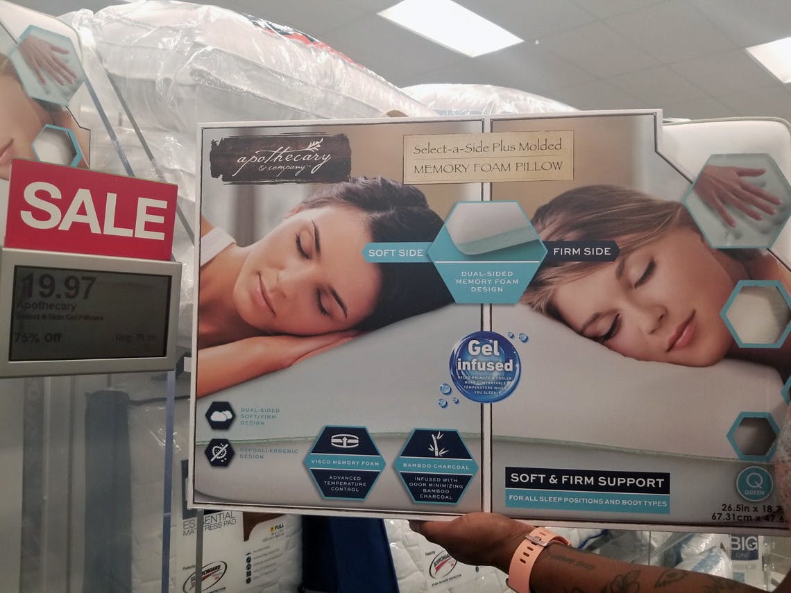 select a side memory foam pillow