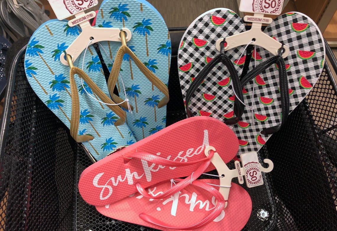 so flip flops kohls