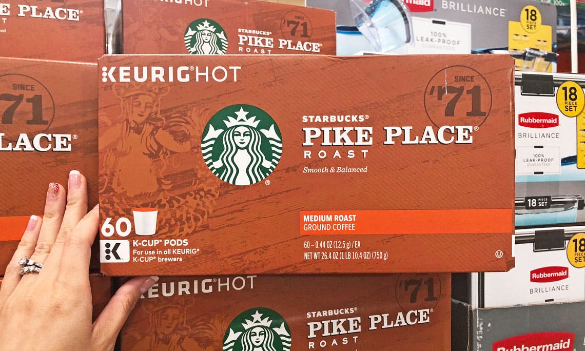 Starbucks Pike Place K-Cups 60-Count 