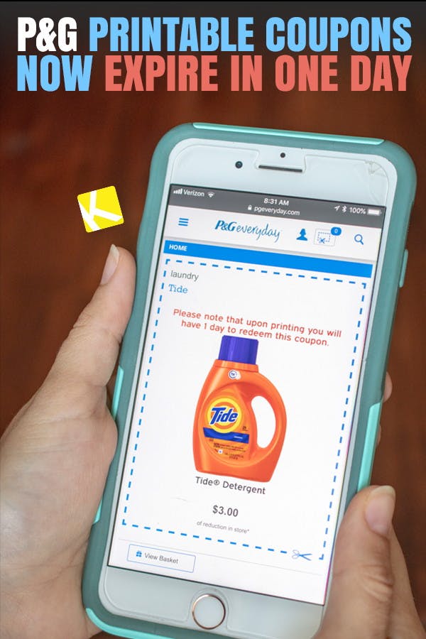 New P&G Restrictions: Your Printable Coupons Now Expire in One Day