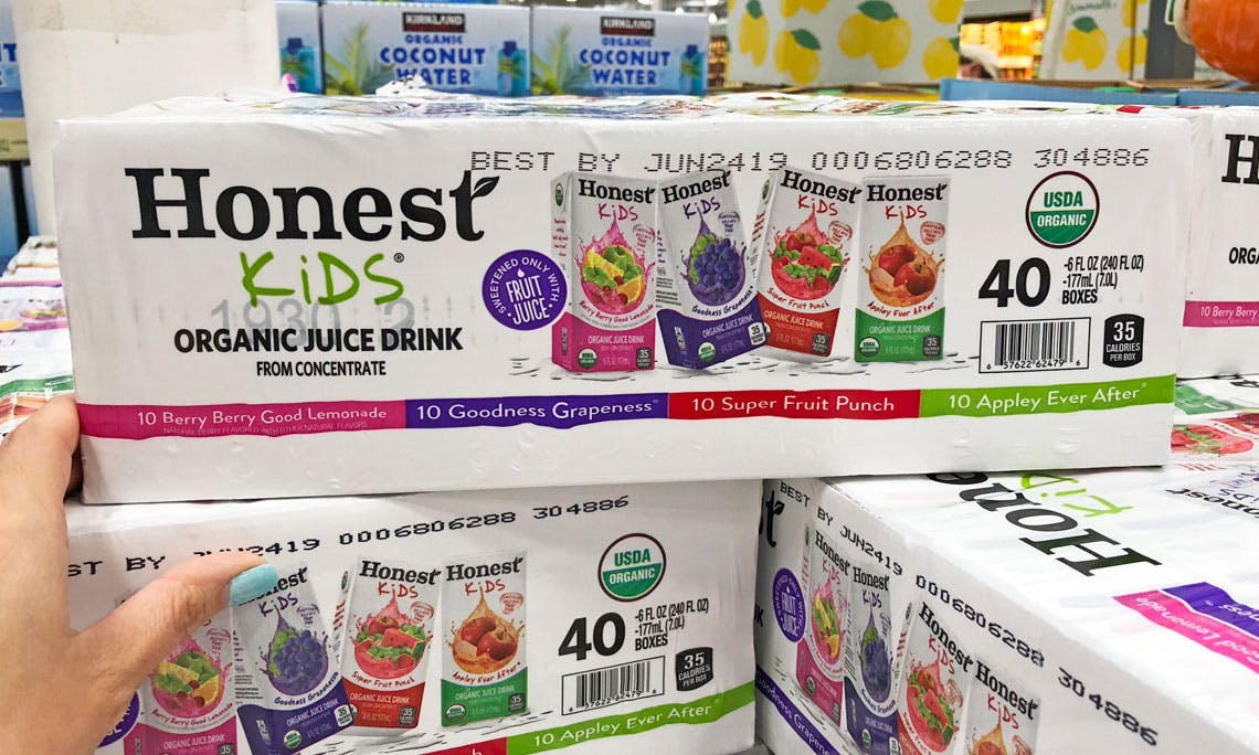 Honest Kids Organic Juice Boxes on Sale at Costco