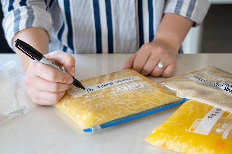 Make at least two freezer meals a week to avoid last-minute dining out.
