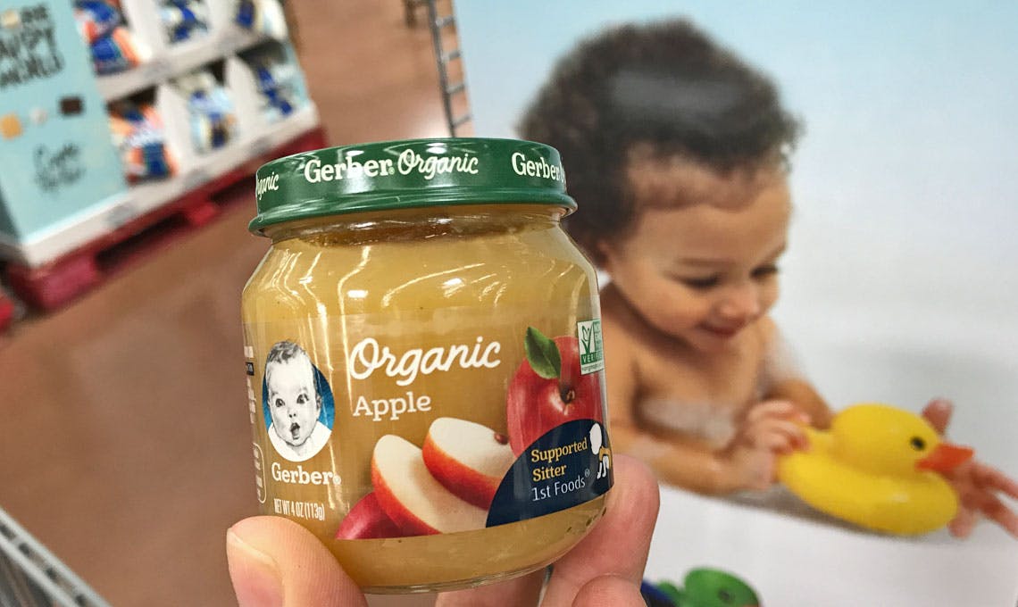 gerber organic glass jars