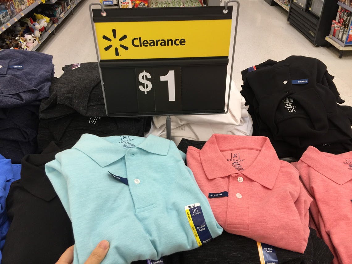 Walmart Clearance Men S Polos Shirts Shorts Only 1 The