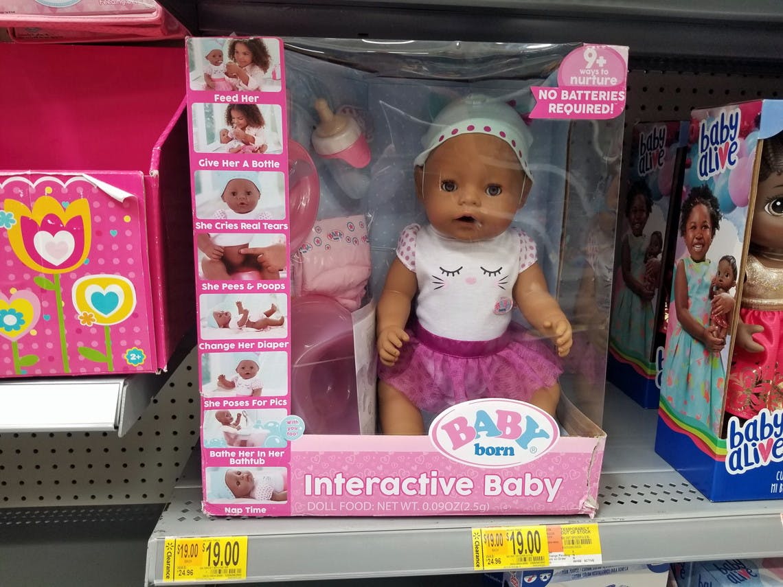 baby born interactive doll walmart