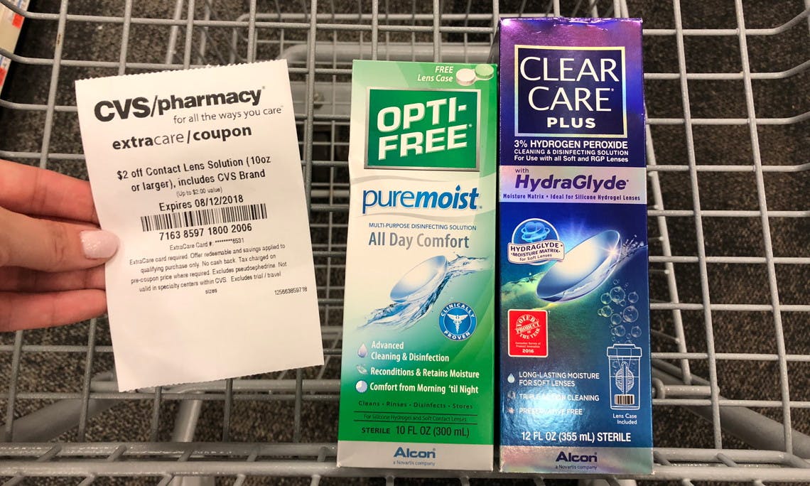 Clear Care or OptiFree Puremoist, Only 1.99 at CVS! The Krazy