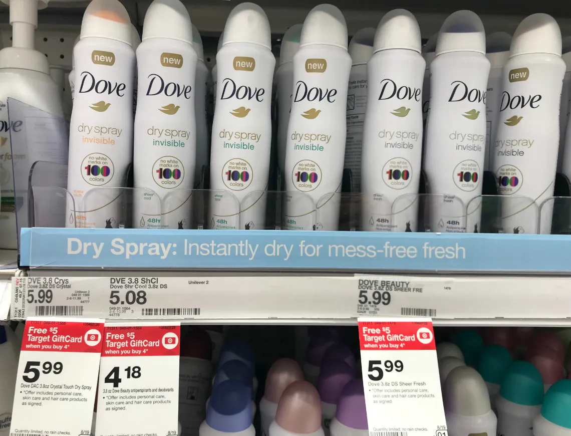 New Coupons! Dove Deodorant, as Low as $0.52 at Target! - The Krazy ...