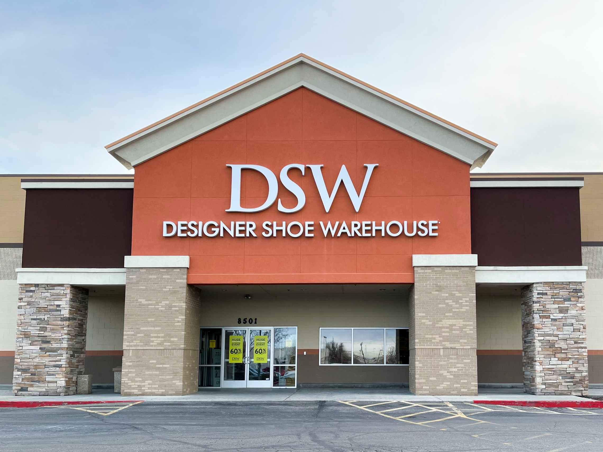 A DSW storefront.