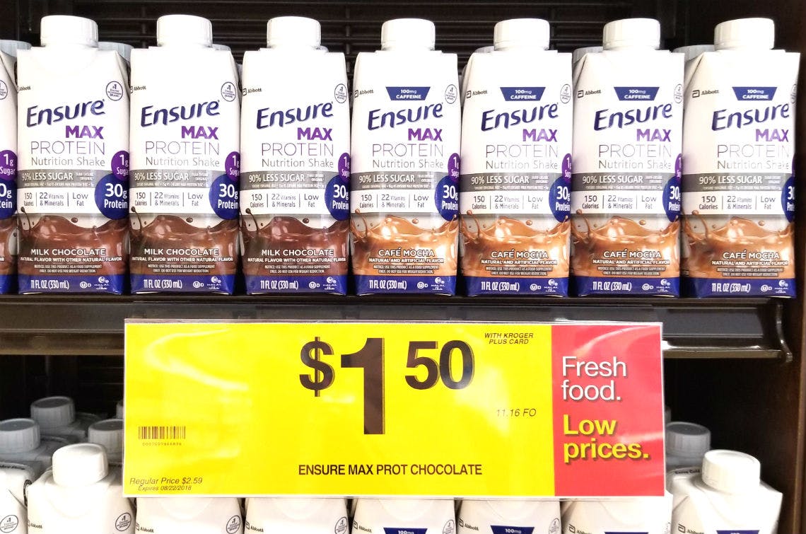 So Easy Free Ensure Max Protein Nutrition Shake At Kroger Affiliates The Krazy Coupon Lady