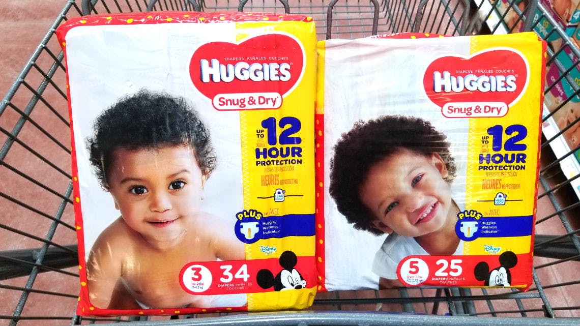 walmart huggies snug and dry size 5