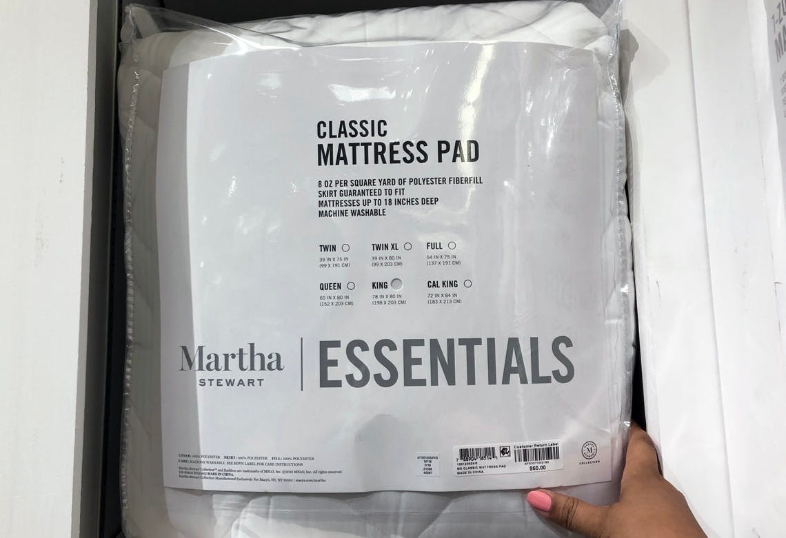 macys martha stewart mattress pads