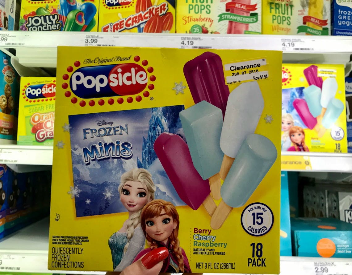 popsicle ice pops disney frozen minis