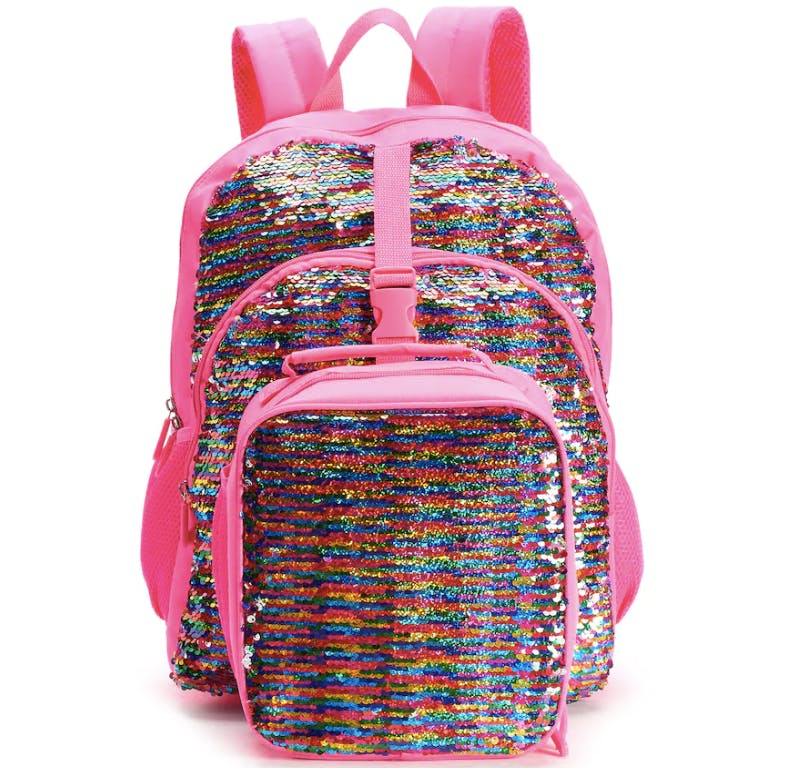 Kohls Com Kids Flippable Sequin Backpack Lunch Bag Set Only 11 99 The Krazy Coupon Lady