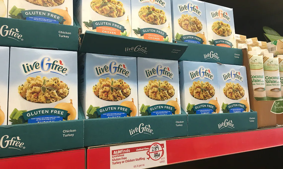 Gluten Free Stuffing Mix Only 0 99 At Aldi The Krazy Coupon Lady