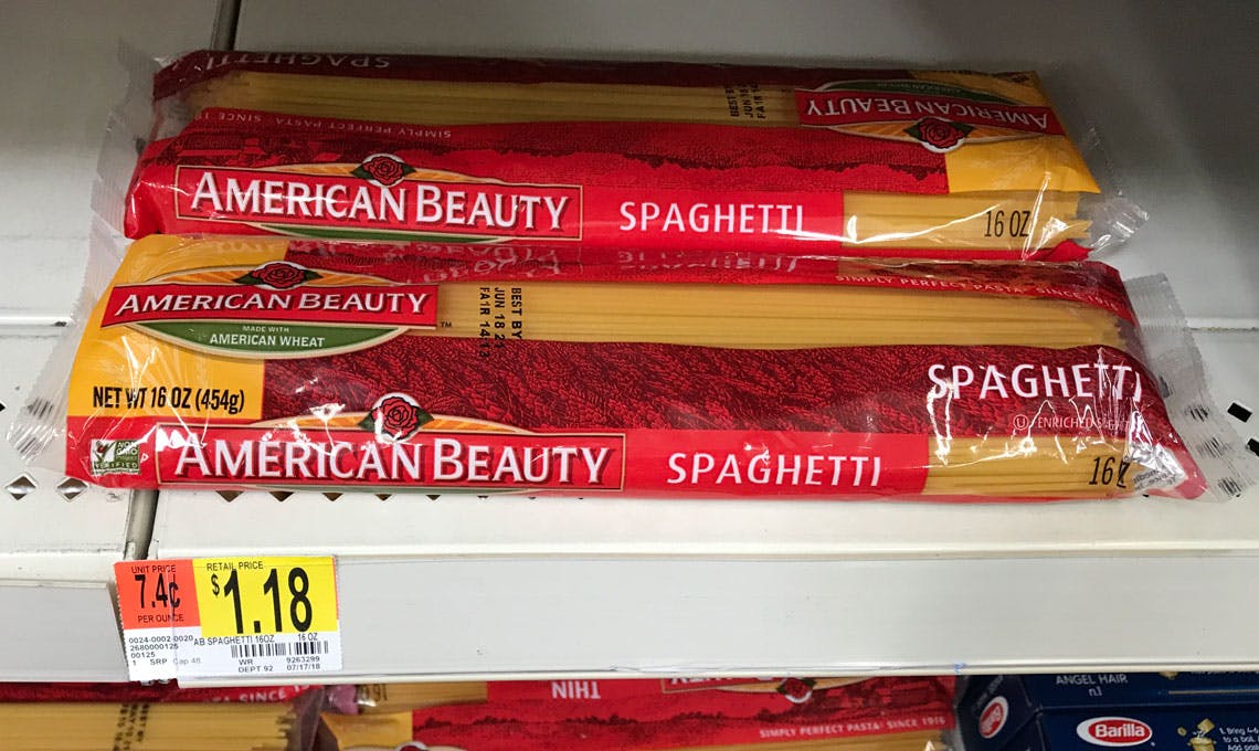 American Beauty Pasta, as Low as $0.18 at Walmart! - The ...