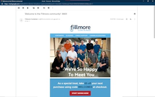 A screenshot of a filmore container canning email coupon.