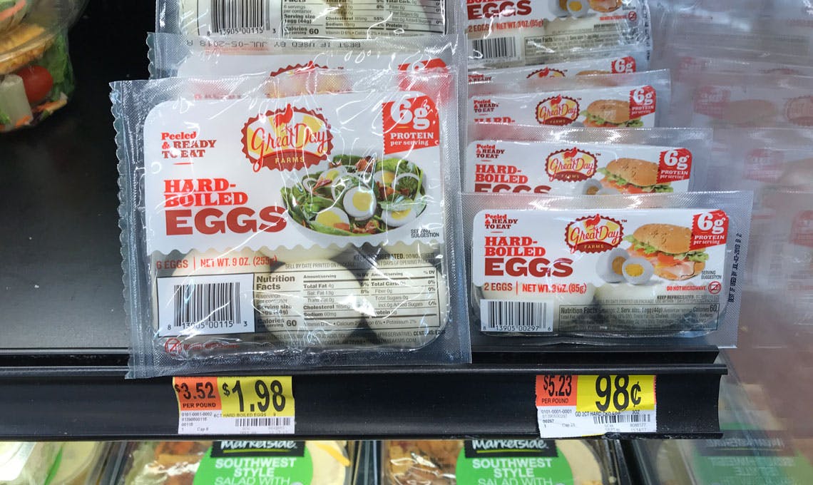 Great Day Farms Hard Boiled Eggs, Only 0.48 at Walmart! The Krazy